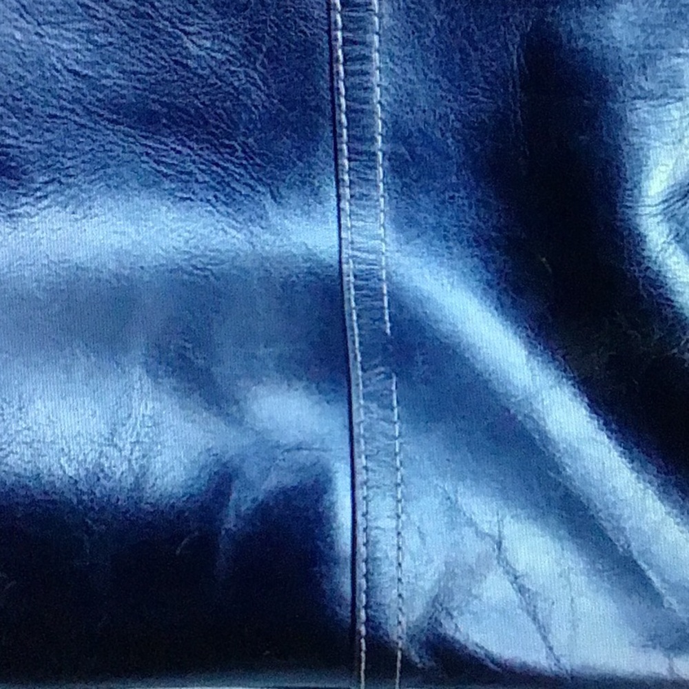 Fossil Black Lg Padded Leather Bag, Nice! - Picture 4 of 8